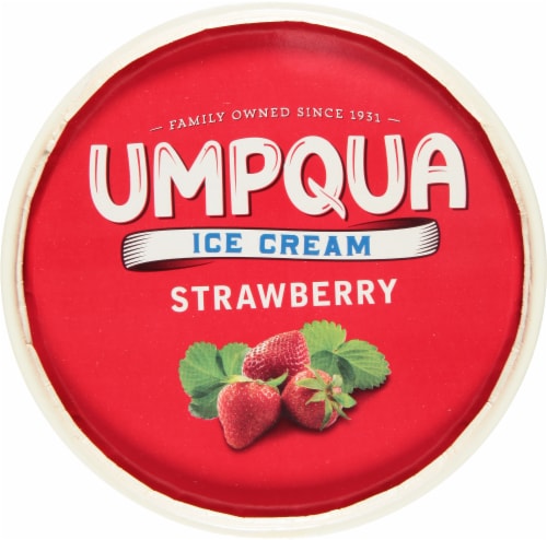 Umpqua Strawberry Ice Cream Tub Perspective: top
