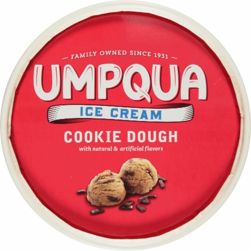 Umpqua Cookie Dough Ice Cream Tub Perspective: top
