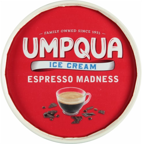 Umpqua Espresso Madness Ice Cream Tub Perspective: top