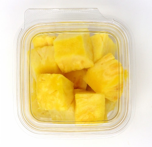 Fresh Pak Pineapple Chunks Perspective: top