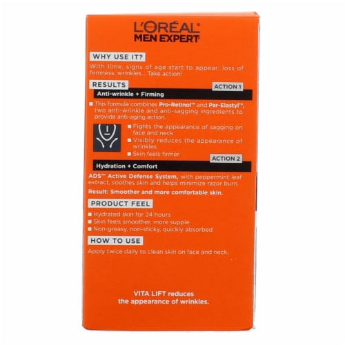 L'Oreal Paris Men Expert Vita Lift Daily Moisturizer Anti-Wrinkle Cream, 1.6 fl oz Perspective: top