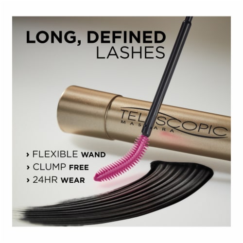 L'Oreal Paris Telescopic Mascara Washable Intense Lengthening 915 Black Brown Perspective: top