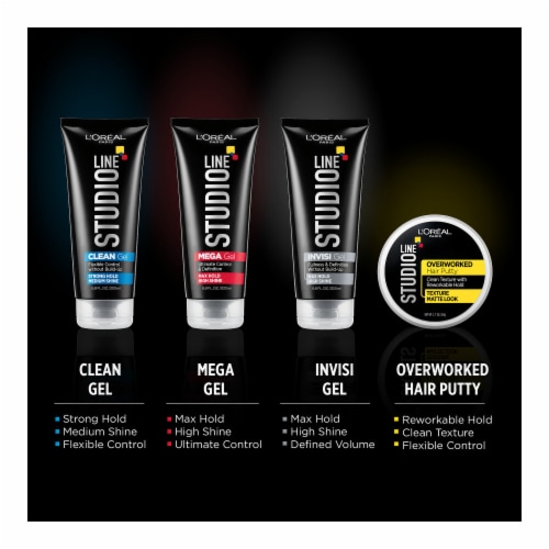 L'Oreal Paris Studio Line Strong Hold Clear Minded Clean Gel Perspective: top