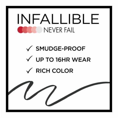 L'Oreal Paris Infallible Never Fail Pencil Eyeliner 511 Black Perspective: top