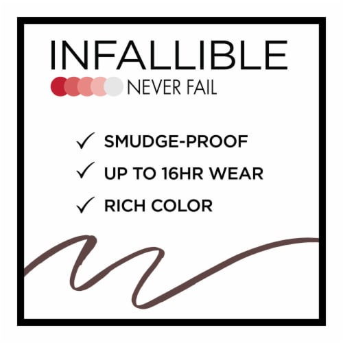L'Oreal Paris Infallible Never Fail Pencil Eyeliner 531 Brown Perspective: top