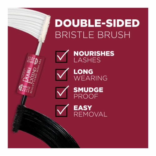 L'Oreal Paris Double Extend Blackest Black 575 Beauty Tubes Mascara Perspective: top