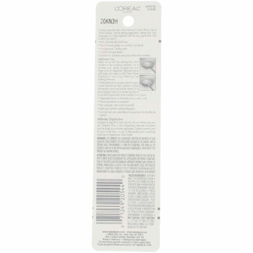 L'Oreal Paris Extra Intense Liquid Eyeliner Pencil, Carbon Black 799, Washable, 0.03 oz Perspective: top