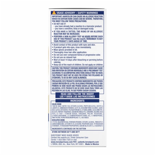 L'Oreal Paris Excellence Permanent Hair Color Triple Care Protection 01 Extra Light Ash Blonde Perspective: top