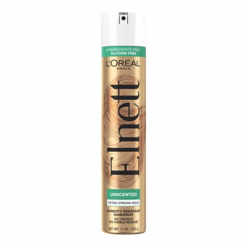 L'Oreal Paris Elnett Satin Extra Strong Hold Unscented Hair Spray Perspective: top