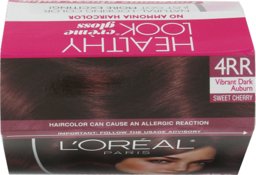 L'Oreal Paris Healthy Look 4RR Vibrant Dark Auburn Creme Gloss Hair Color,  1 ct - Kroger