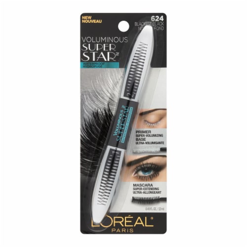 L'Oreal Paris Voluminous Superstar Mascara Waterproof 624 Blackest Black Perspective: top