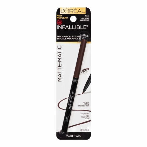 L'Oreal Paris Infallible Matte-Matic Mechanical Eyeliner 513 Deep Brown Perspective: top