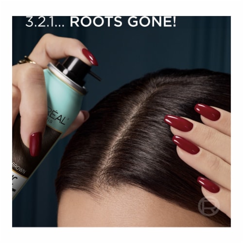 L'Oreal Paris Magic Root Cover Up Black Temporary Concealer Spray Perspective: top