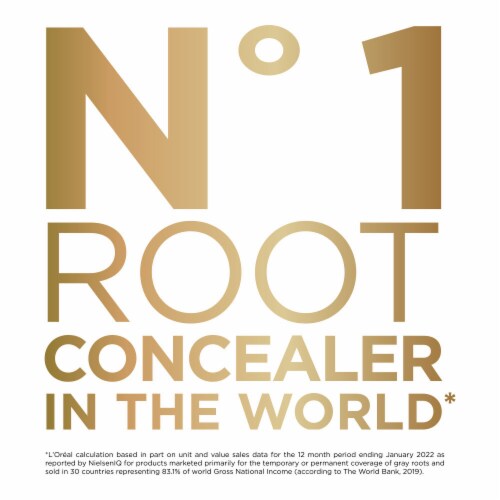 L'Oreal Paris Magic Root Cover Up Light to Medium Blonde Gray Concealer Spray Perspective: top