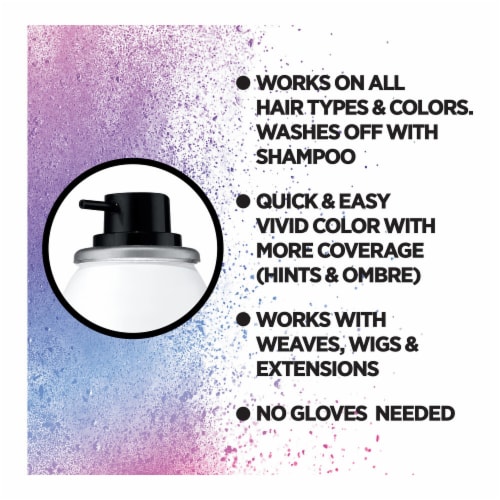 L'Oreal Paris Colorista SILVER Hair Makeup Temporary 1-Day Hair Color Spray Perspective: top