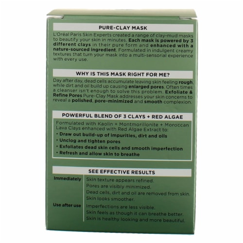 L'Oreal Paris Pure-Clay Exfoliate & Smooth Facial Mask Perspective: top