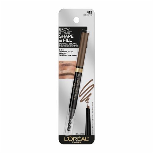 L'Oreal Paris Brow Stylist Shape And Fill Mechanical Eyebrow Pencil 415 Brunette Perspective: top
