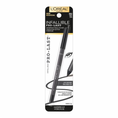 L'Oreal® Paris Infallible Pro-Last™ Waterproof 950 Grey Pencil Eyeliner Perspective: top