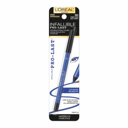 L'Oreal Paris Infallible Pro-Last Pencil Eyeliner Waterproof 960 Cobalt Blue Perspective: top