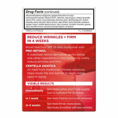 L'Oreal Paris Revitalift Day Face Moisturizer with SPF 25, Anti Wrinkle & Firming Perspective: top