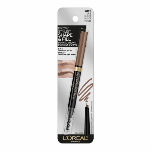 L'Oreal Paris Brow Stylist Shape And Fill Mechanical Eyebrow Pencil 405 Dark Blonde Perspective: top