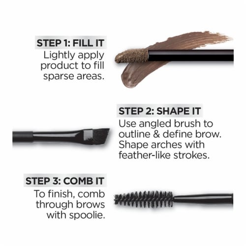 L'Oreal Paris Unbelieva Brow Tinted Brow Gel Longwear Waterproof 565 Light Brunette Perspective: top
