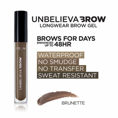 L'Oreal Paris Unbelieva Brow Tinted Brow Gel Longwear Waterproof 570 Brunette Perspective: top