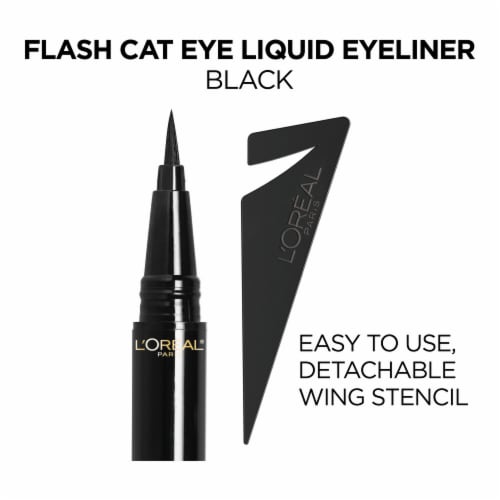 L'Oreal Paris Infallible Flash Cat Eye Black 220 Waterproof Liquid Eyeliner Perspective: top