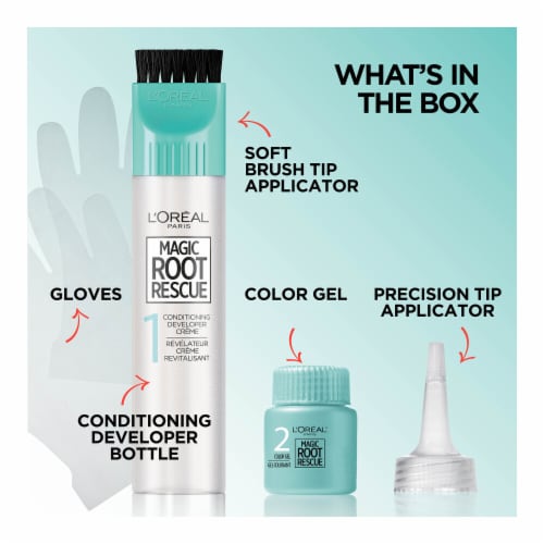 L'Oreal Paris Magic 6G Light Golden Brown Root Rescue 10 Minute Root Hair Coloring Kit Perspective: top