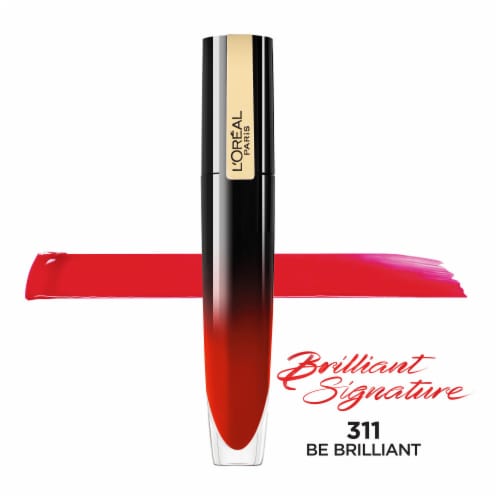 L'Oreal Paris Brilliant Signature Shiny Lip Stain 311 Be Brilliant Lipstick Perspective: top