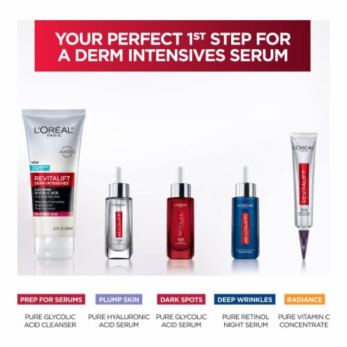 L'Oreal Paris Revitalift Derm Intensives Face Wash with 3.5% Glycolic Acid Perspective: top