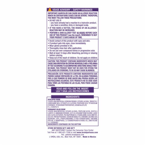 L'Oreal Paris Excellence Permanent Hair Color Triple Care Protection 8UA Ultra Ash Medium Blonde Perspective: top