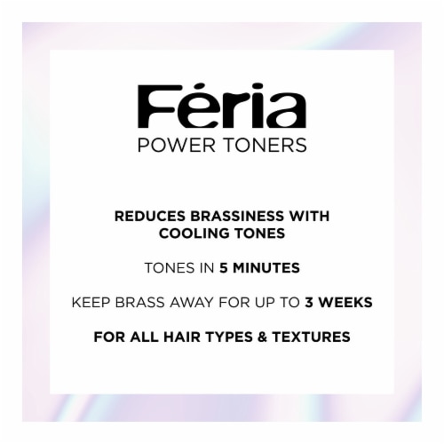 L'Oreal Paris Feria Power Toner Demi Permanent Anti Brass Pearl Blonde Perspective: top