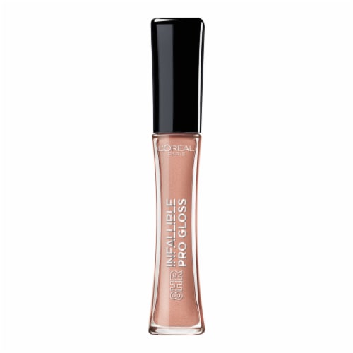 L'Oreal Paris Infallible 8 HR Pro Lip Gloss 875 Nude Petal Perspective: top