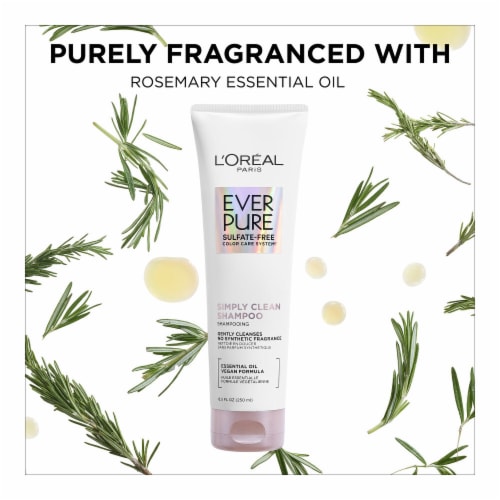L'Oreal Paris EverPure Sulfate Free Simply Clean Shampoo with Essential Oil Perspective: top