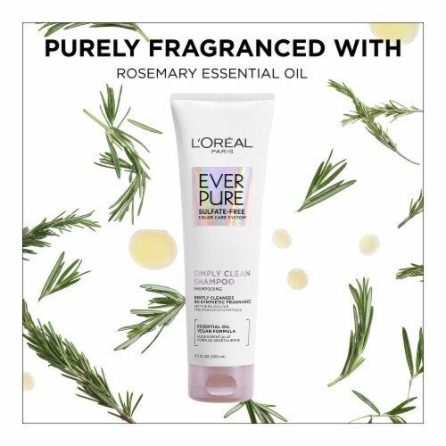 L'Oreal Paris EverPure Simply Clean Shampoo Sulfate Free Perspective: top