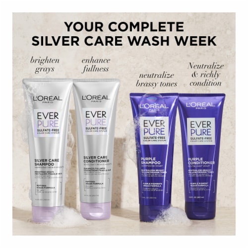 L'Oreal Paris EverPure Silver Care Conditioner Sulfate Free for Gray Hair Perspective: top