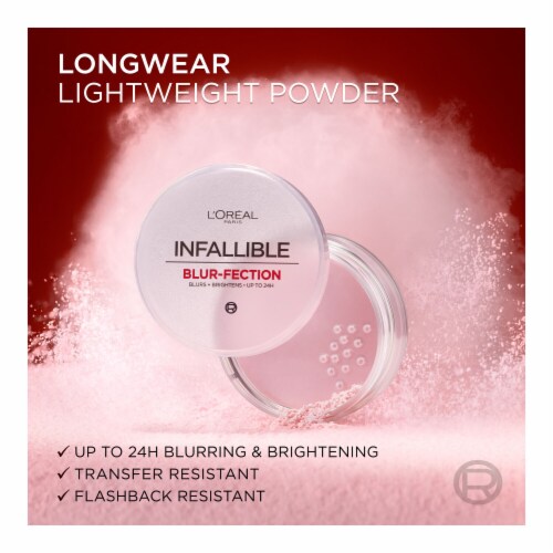 L'Oreal Paris Infallible Blur-fection Loose Setting Powder Longwear 20 Light Translucent Perspective: top