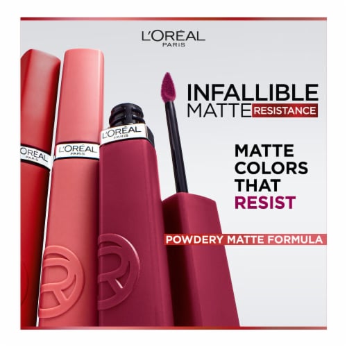 L'Oreal Paris Infallible Matte Resistance Liquid Lipstick 601 Worth It Perspective: top