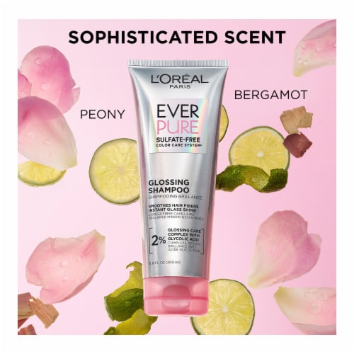 L'Oreal Paris Sulfate Free Glossing Shampoo for Shine and Smoothness EverPure Perspective: top