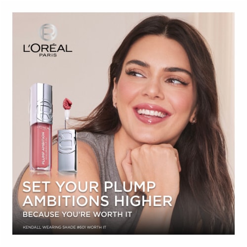 L'Oreal Paris Plump Ambition Lip Oil with Hyaluronic Acid 201 Milky Nu Perspective: top