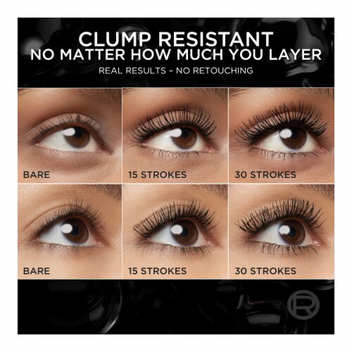 L'Oreal Paris Paradise Big Deal Mascara Buildable Washable 777 Black Brown Perspective: top