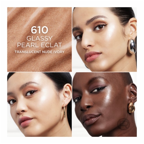L'Oreal Paris Lumi Le Glass Highlighter Stick 610 Glassy Pearl Eclat Perspective: top