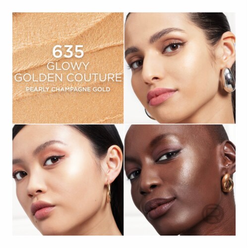 L'Oreal Paris Lumi Le Glow Highlighter Stick 635 Glowy Golden Couture Perspective: top