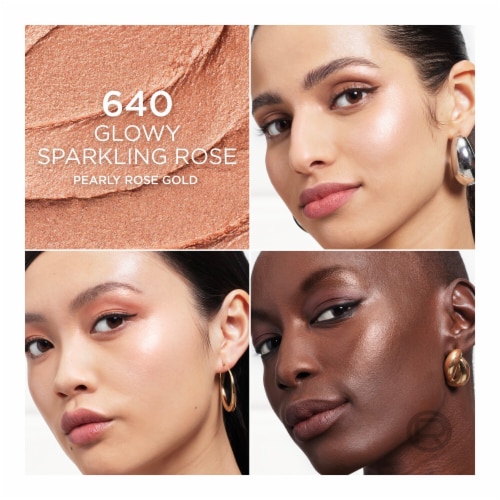 L'Oreal Paris Lumi Le Glow Highlighter Stick 640 Glowy Sparking Rose Perspective: top