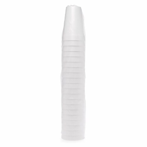 WinCup White Styrofoam Disposable Drinking Cups Perspective: top