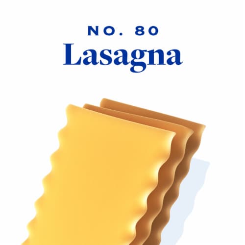 Ronzoni Lasagna Non-GMO Pasta for Layered Bakes and Roll-Ups, 16 oz Box Perspective: top