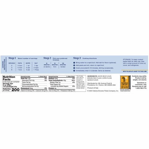 Ronzoni Gluten Free Non-GMO Vegan Thin Spaghetti Pasta Perspective: top