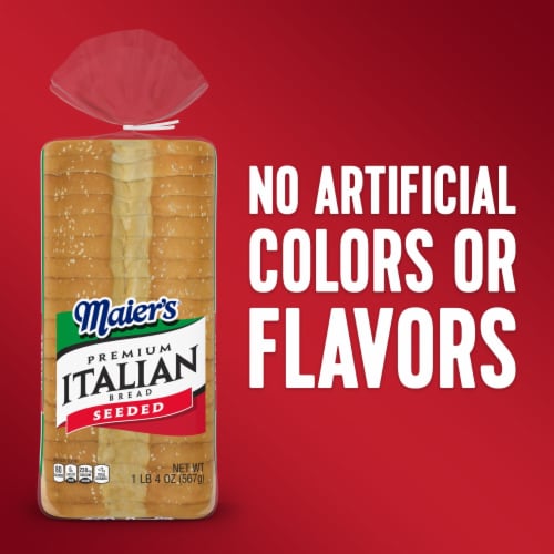 Maier's Premium Italian Seeded Bread Perspective: top