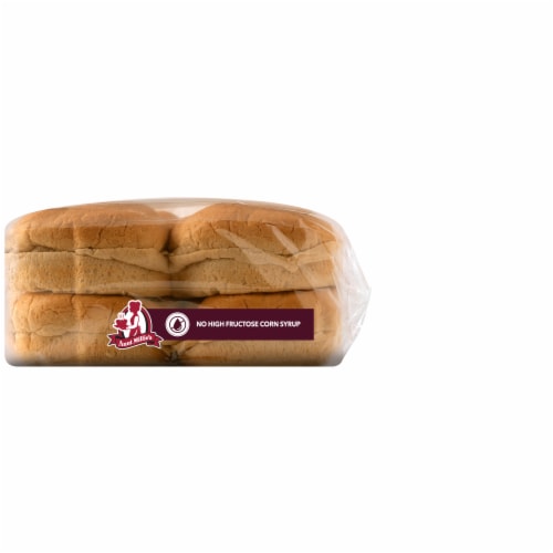 Aunt Millie's Hearth Whole Grain Hamburger Buns Perspective: top
